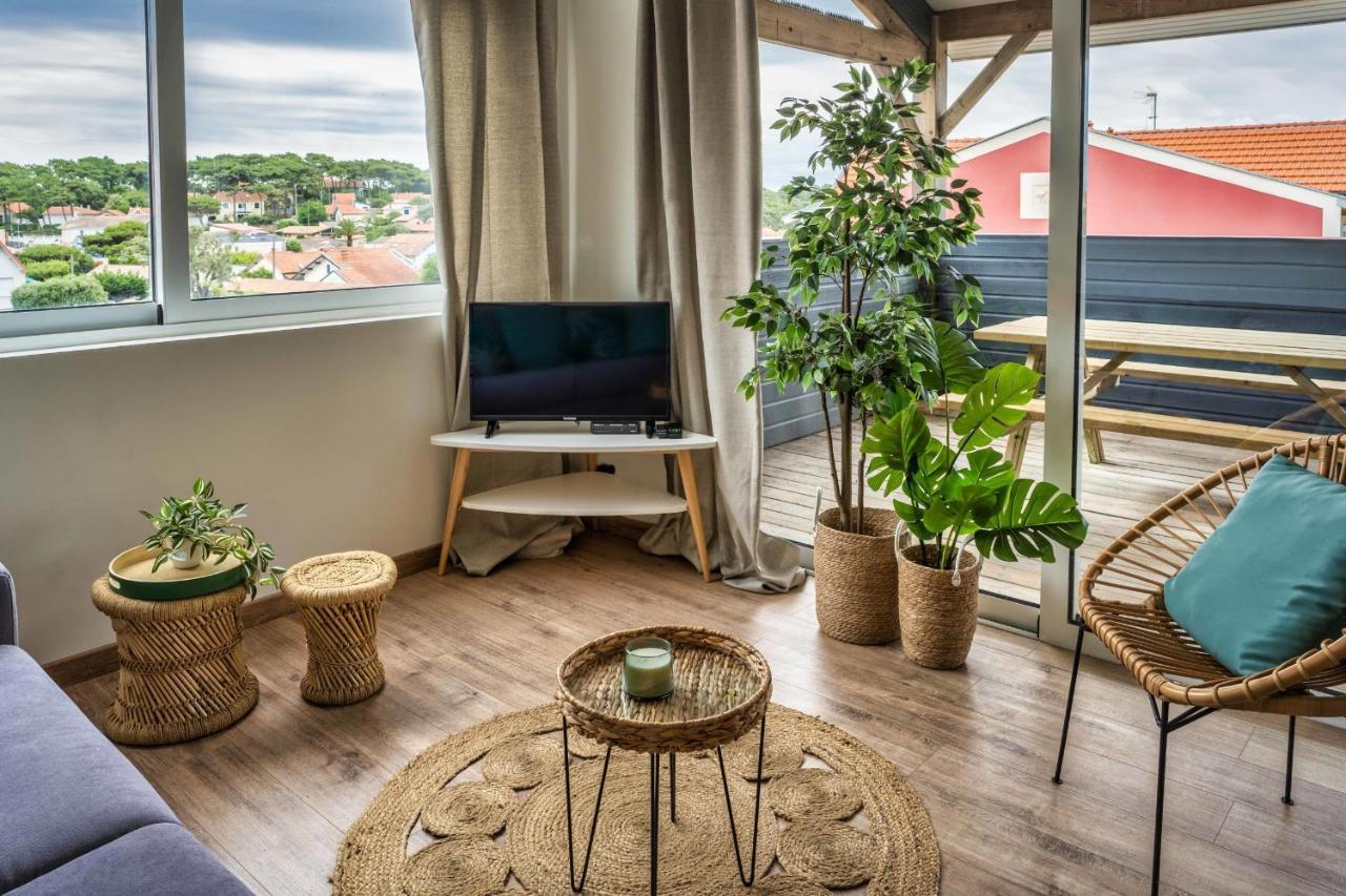 Mamita 4 "Wooded Stopover Apartment" T2 47M Terrace 24M Lacanau Zewnętrze zdjęcie
